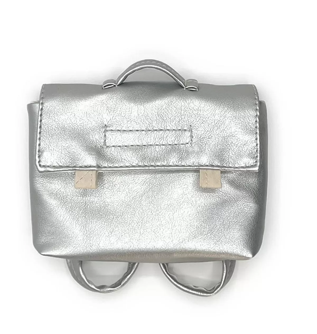 Online Minikane School Bag For The Gordi Dolls / Silver Artificial Leather