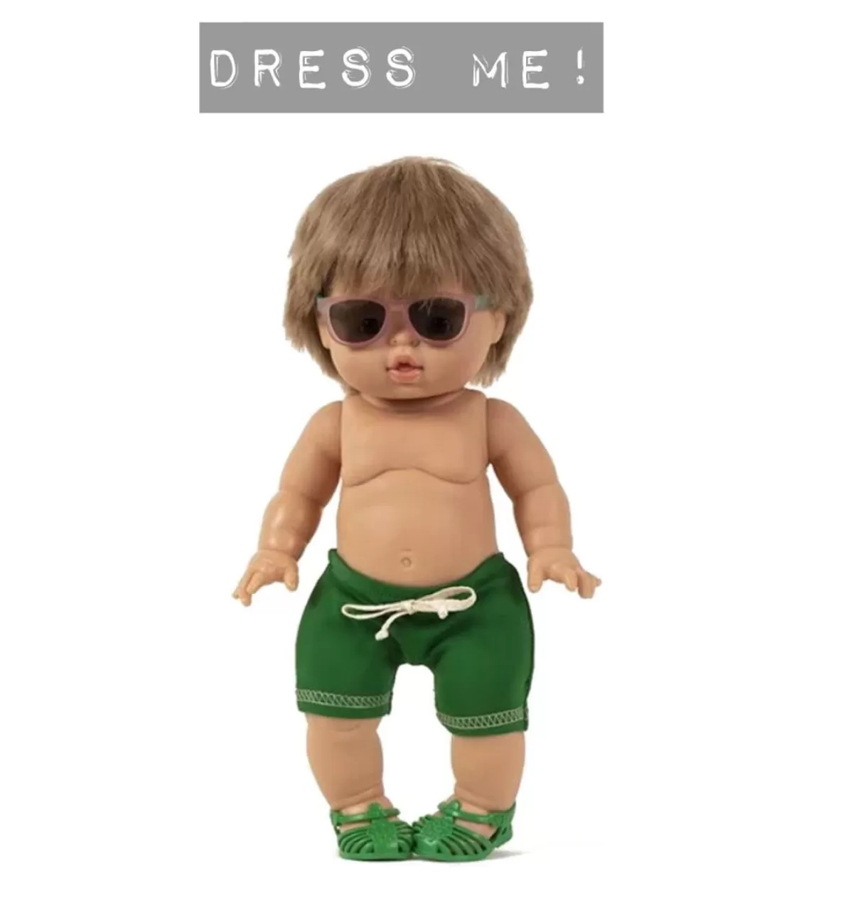 Best Sale Minikane Swimming Trunks Vito Vert For Gordi Dolls