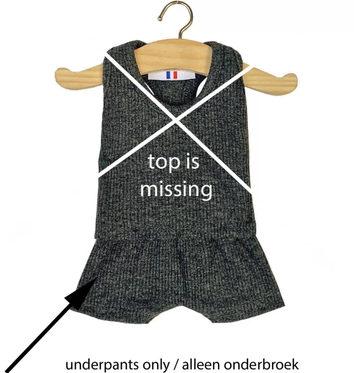 Outlet Minikane Underpants Petits Basiques Marcel Anthracite For Gordi Dolls /B-Choice