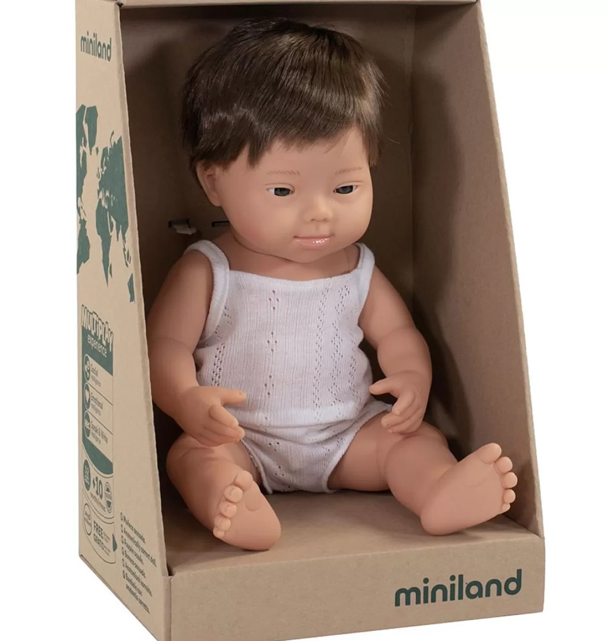 Best Miniland poppen Miniland Doll Boy With Down Syndrome 38 Cm