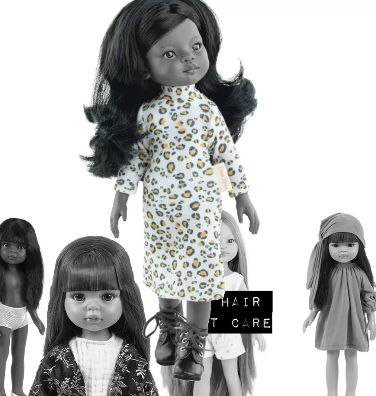 Fashion Paola Reina poppen Paola Reina Amigas Doll Dress With Leopard Print