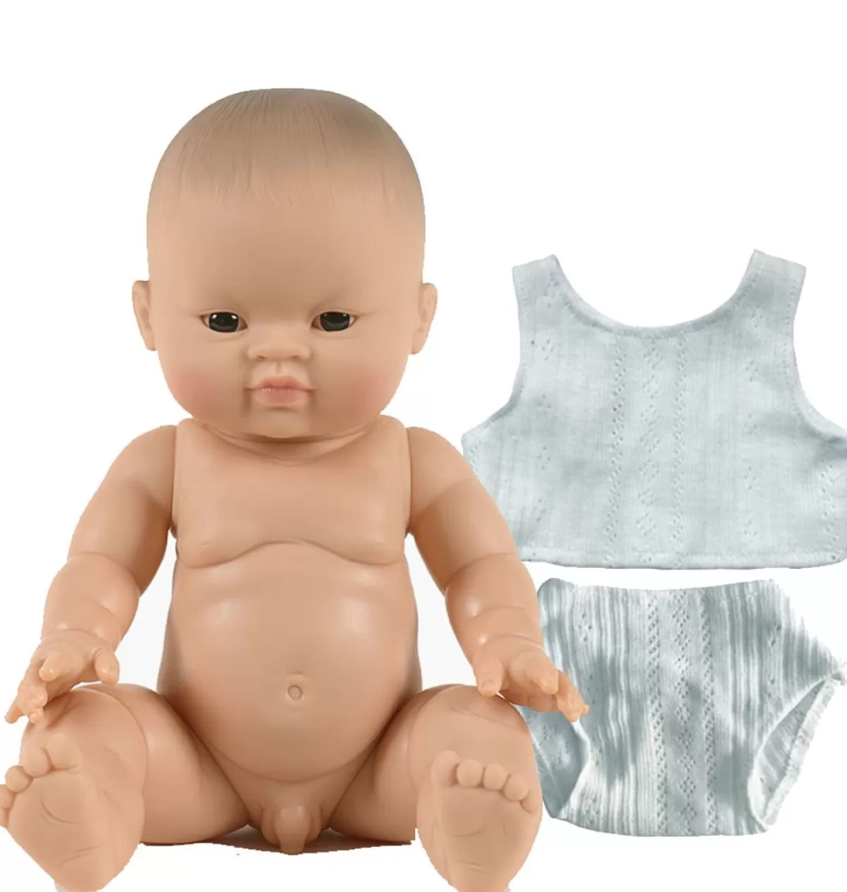 Best Paola Reina poppen Paola Reina Baby Doll Boy Asian With Underwear 34 Cm