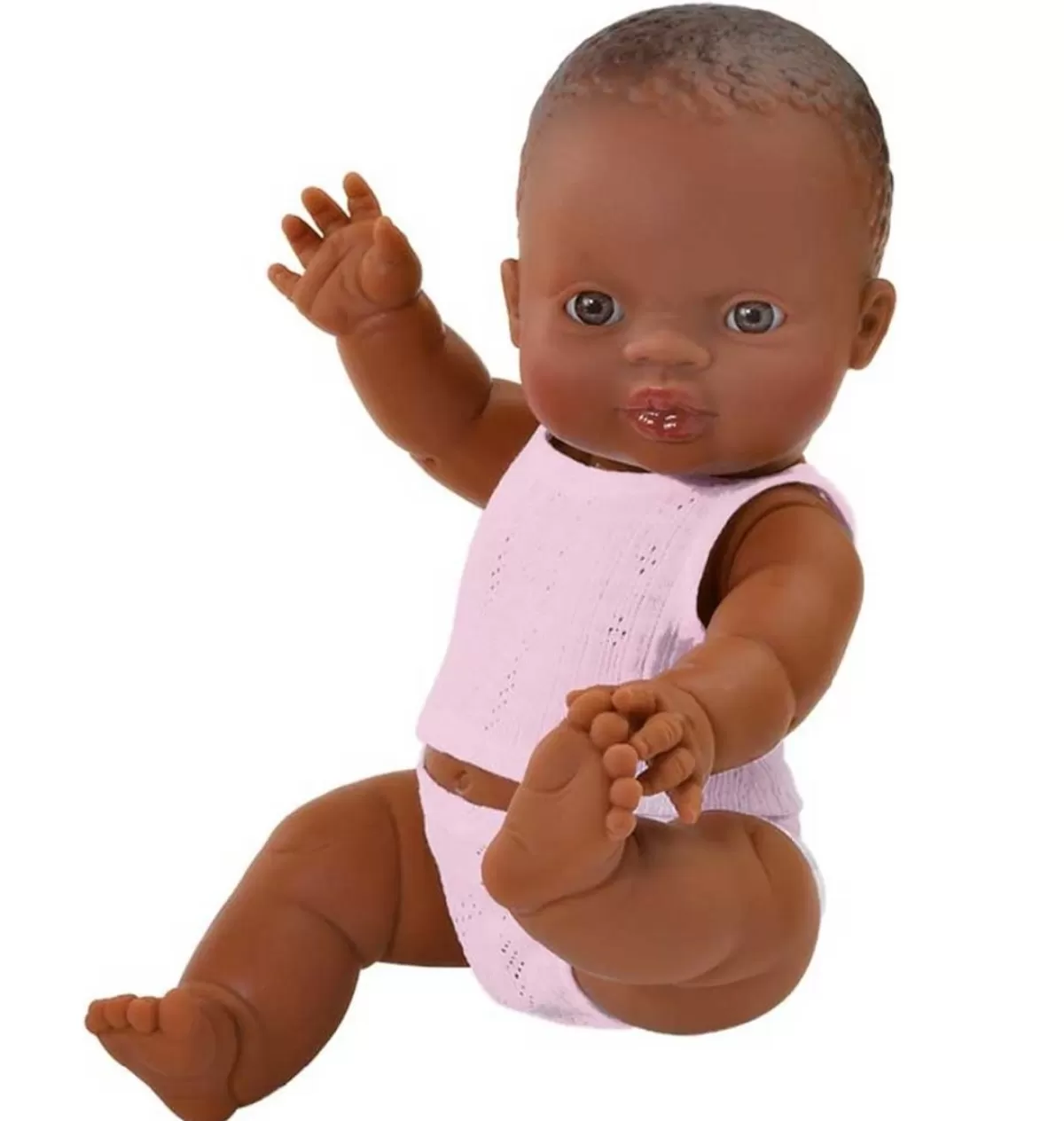 Fashion Paola Reina poppen Paola Reina Baby Doll Brown Girl With Underwear