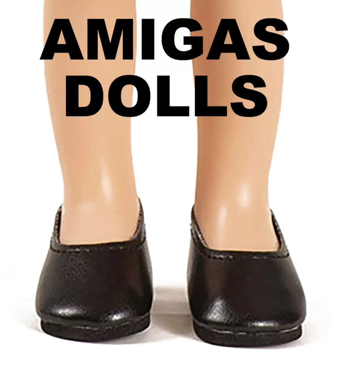 New Minikane Paola Reina Black Shoes For Amigas Dolls