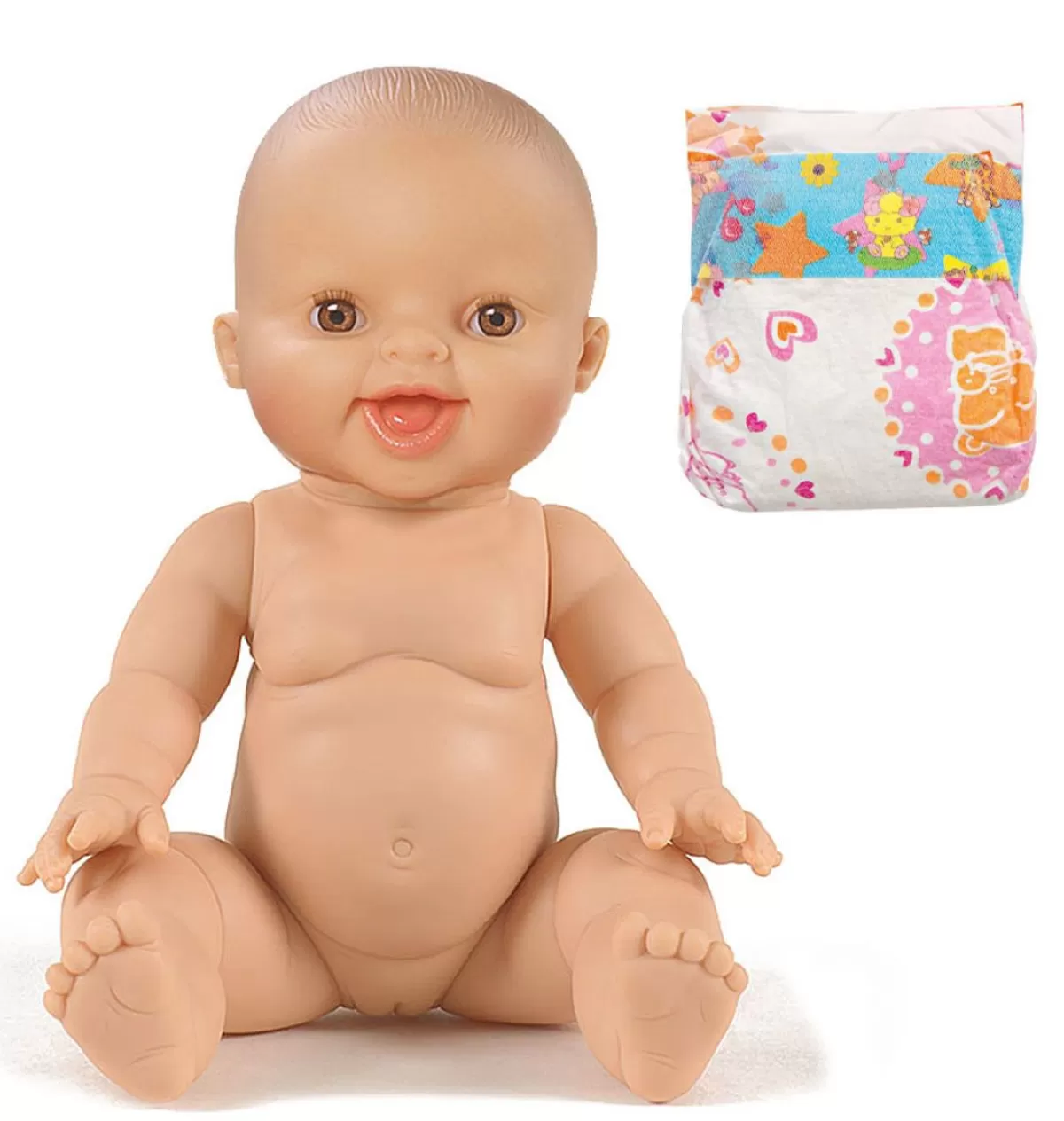 Store Paola Reina poppen Paola Reina Gordi Doll Girl With Doll Diaper